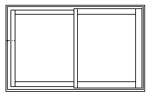 Ultra skjutdörrsparti 2-del